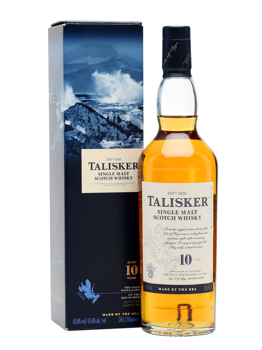 Talisker 10 yrs / giftbox -Seagram's V.O. - 75cl